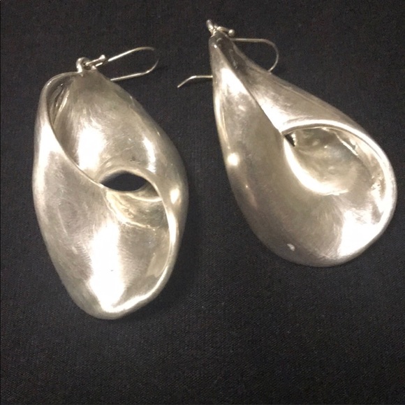 Made in Israel Silver Earrings - Picture 2 of 2